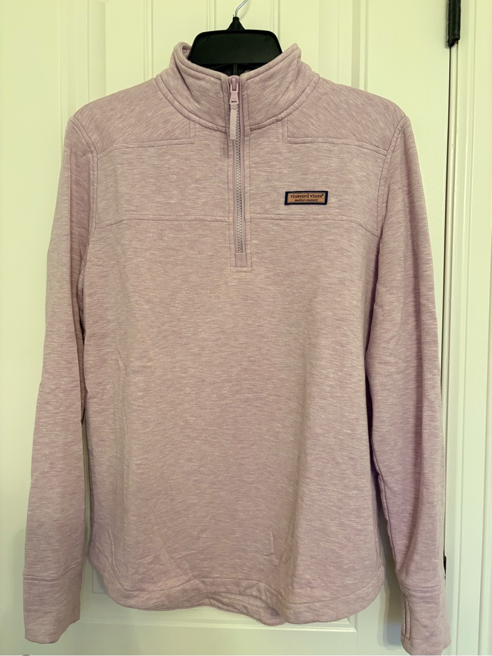 Vineyard Vines Light Lavender Half-Zip Pullover Sweatshirt